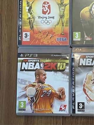 Lote 4 Juegos PS3: NBA 2K10, 2K9, Beijing 2008, To