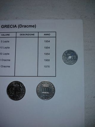 Lotto Monete Dracme Grecia