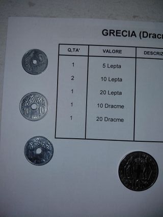 Lotto Monete Dracme Grecia