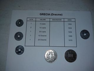 Lotto Monete Dracme Grecia