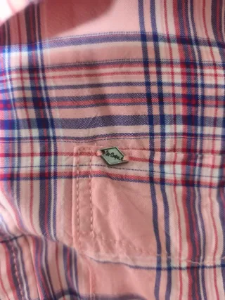 Top corto cuadros rosa