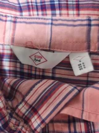 Top corto cuadros rosa