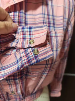 Top corto cuadros rosa