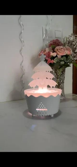 Humidificador Árbol Navidad Luz LED