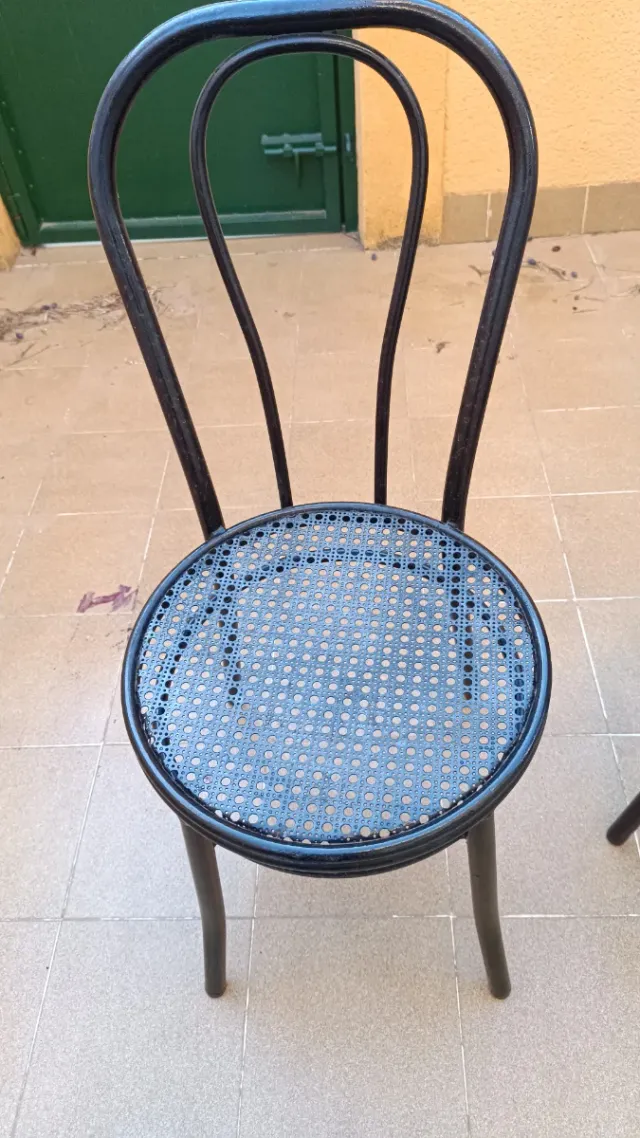 2 Sedie in Ferro Nero