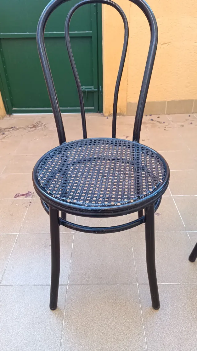 2 Sedie in Ferro Nero