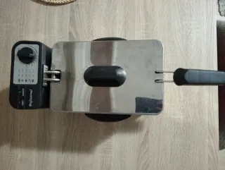 Freidora de aceite acero inoxidable