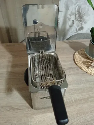 Freidora de aceite acero inoxidable