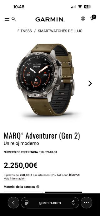 Garmin Marq Adventurer Gen 2 Marrón/Plata