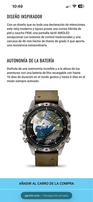 Garmin Marq Adventurer Gen 2 Marrón/Plata