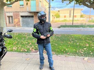 Chaqueta Moto  y pantalones vaqueros de keplar