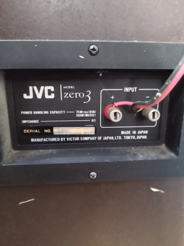 Altavoces JVC Zero 3 Negros