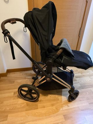 Cybex Priam Chasis Rose Gold + Silla + Capazo