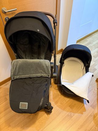 Cybex Priam Chasis Rose Gold + Silla + Capazo