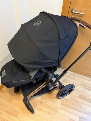 Cybex Priam Chasis Rose Gold + Silla + Capazo