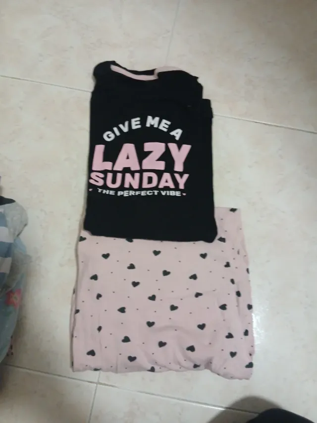 Lote 7 Pijamas Manga Larga Tex 13-14 Años