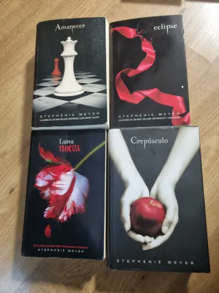 Saga 4 libros Crepúsculo