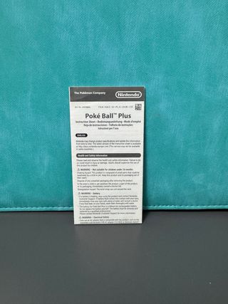 Folleto Poké Ball Plus Pokémon Nintendo
