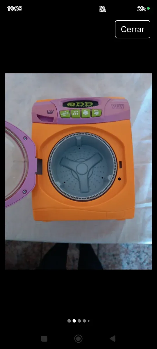 Lavadora electrónica de juguete