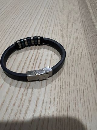 Pulsera Lotus Cuero y Acero