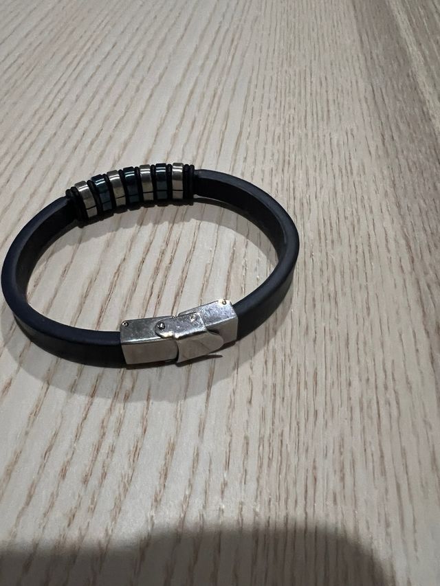 Pulsera Lotus Cuero y Acero