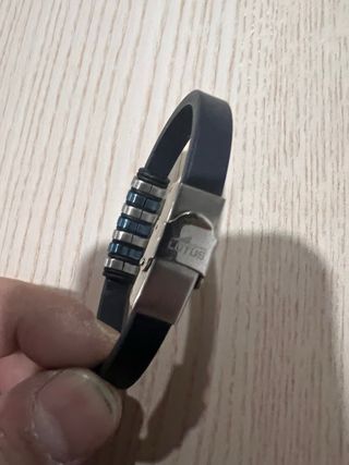 Pulsera Lotus Cuero y Acero