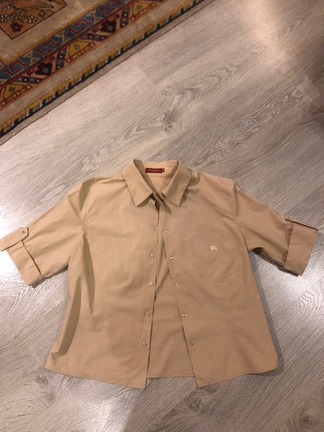 Camisa Burberry Mujer Camel Talla 46