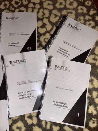 Lote Libros MEDAC Auxiliar Enfermería