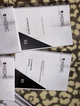 Lote Libros MEDAC Auxiliar Enfermería