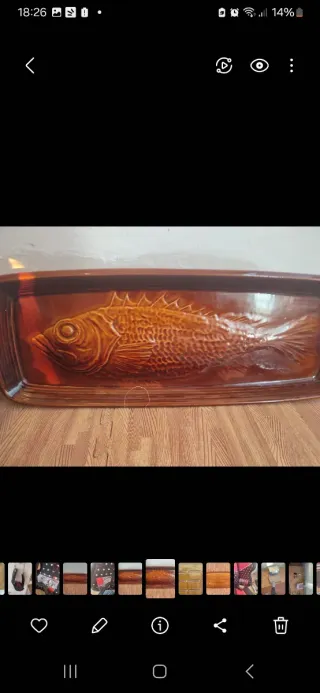 Vassoio vintage in ceramica