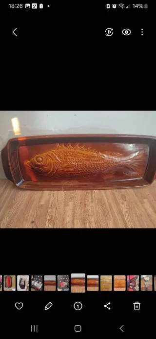 Vassoio vintage in ceramica