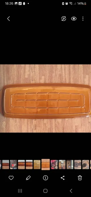 Vassoio vintage in ceramica