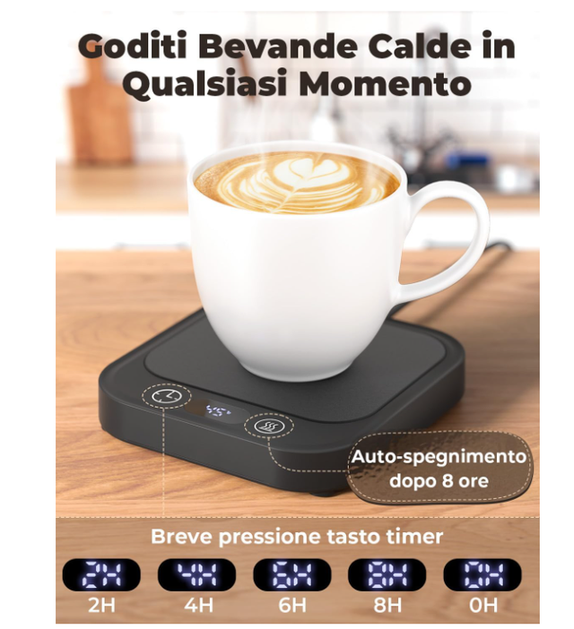 Scalda tazza caffè, tè, latte, acqua