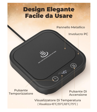 Scalda tazza caffè, tè, latte, acqua