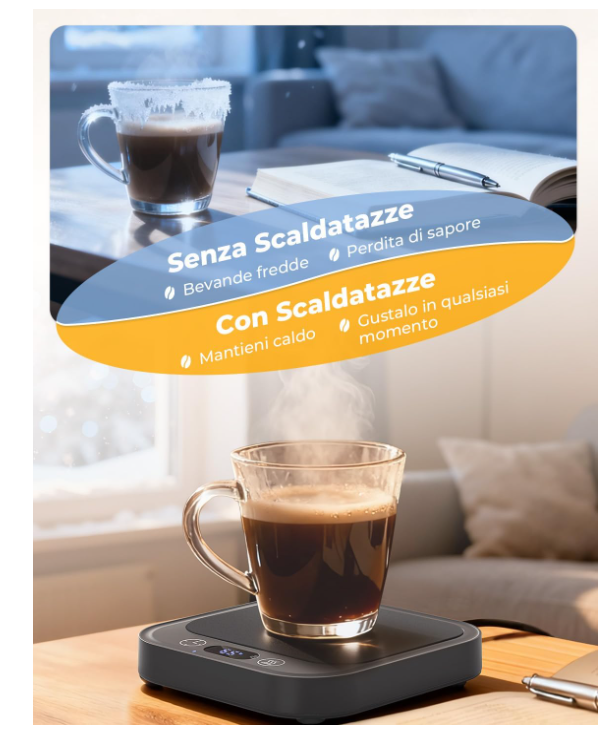 Scalda tazza caffè, tè, latte, acqua
