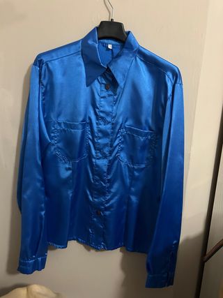 Camicia blu elettrico