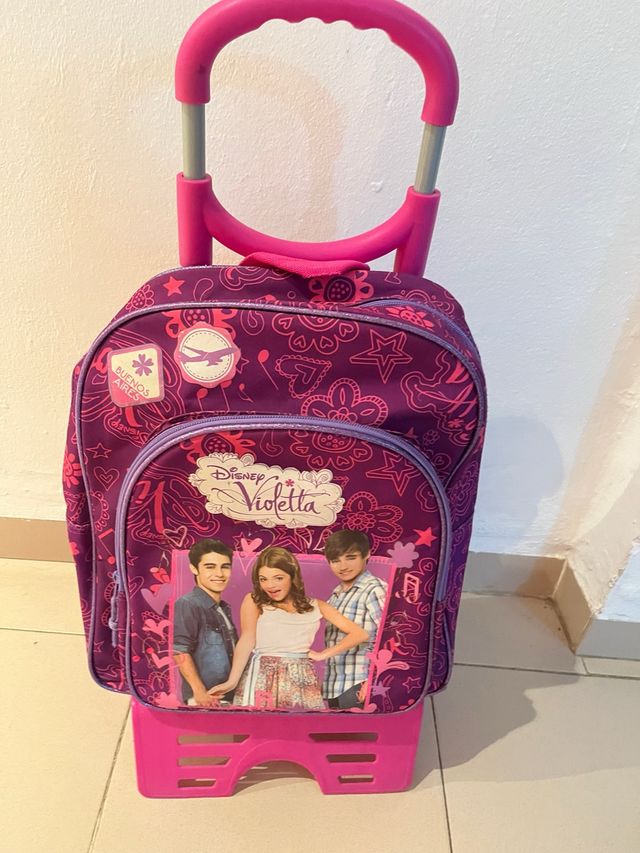 Mochila infantil Violetta con ruedas