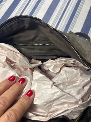 Bolso Bimba y Lola Gris Piel