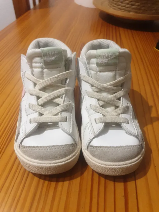 Nike Talla 25 Niña Rosa Blanco