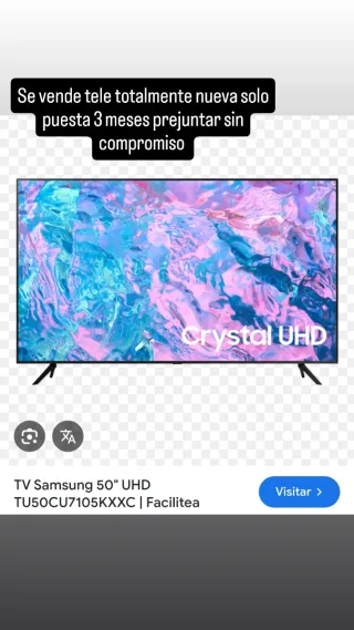 TV Samsung 50 UHD Crystal UHD