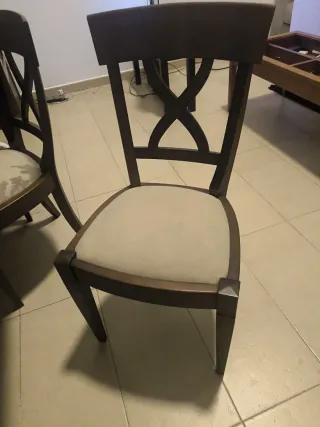 Mesa de comedor extensible madera.