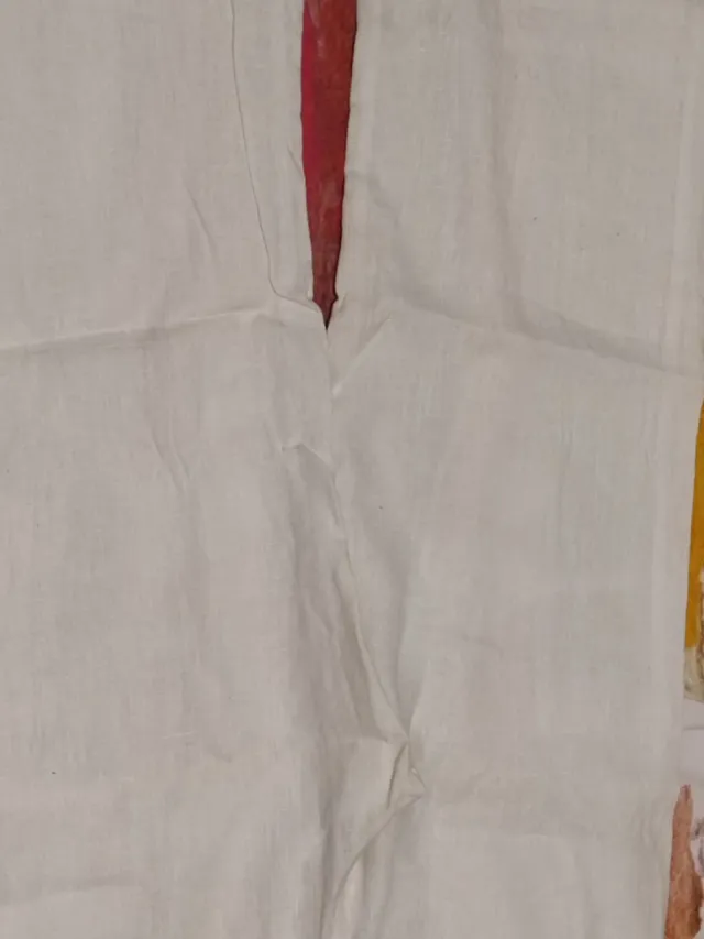 Pantalón de lino blanco