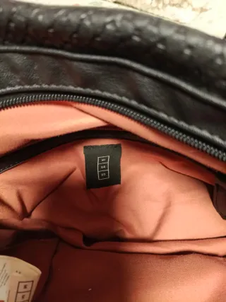 Bolso Misako Negro Piel Serpiente