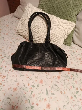 Bolso Misako Negro Piel Serpiente