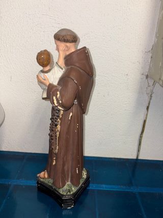 Statua San Antonio da Padova Antica Gesso