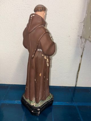 Statua San Antonio da Padova Antica Gesso