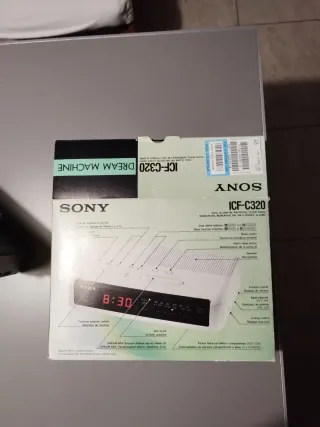 Radio Reloj Despertador Sony Negro