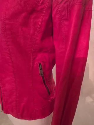 Giacca Ecopelle Rossa Donna