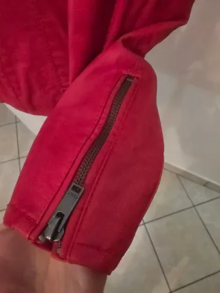 Giacca Ecopelle Rossa Donna