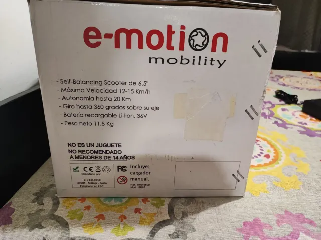 Patinete eléctrico sin manillar rojo E-motion